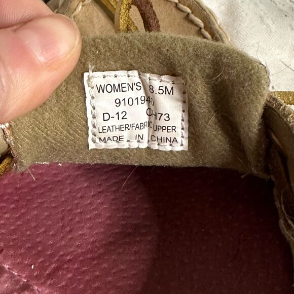 Sperry Top-Sider Tan & Pink Plaid Boat Shoes, Size 8.5, Pre-owned - Picture 6 of 6